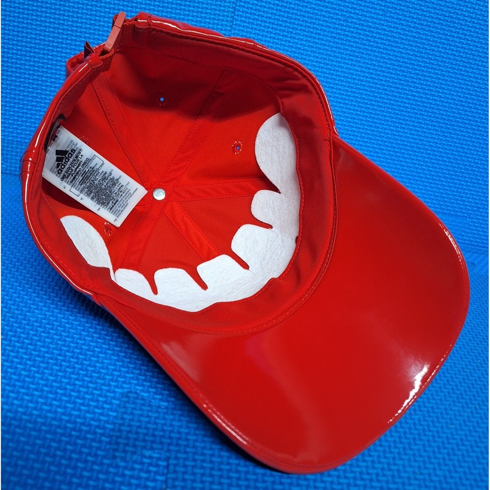 Ivy Park X Adidas Originals Baseball Cap Red Latex Beyoncé One Size Fits Most - Picture 10 of 12